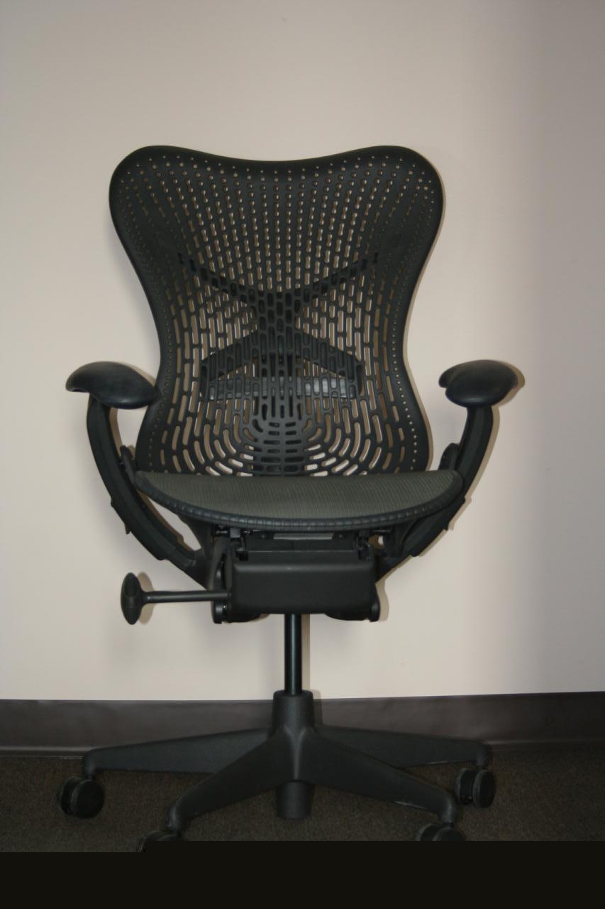 Herman miller black mirra office chair & lumbar support