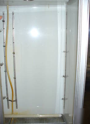 Hussmann glass two door cooler