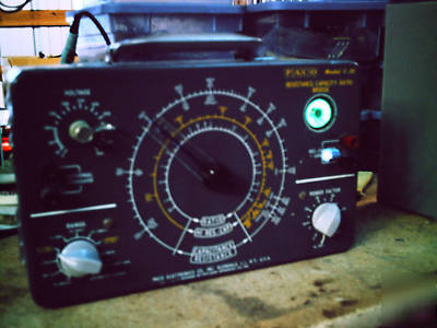 Paco model c-20 resistance capacitance ratio bridge rc