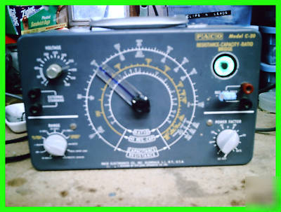 Paco model c-20 resistance capacitance ratio bridge rc
