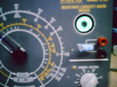 Paco model c-20 resistance capacitance ratio bridge rc