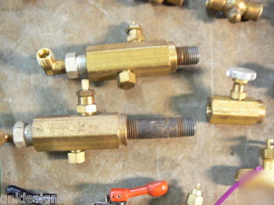 29 small brass air hydraulic & fluid valves â˜…clippard+ 