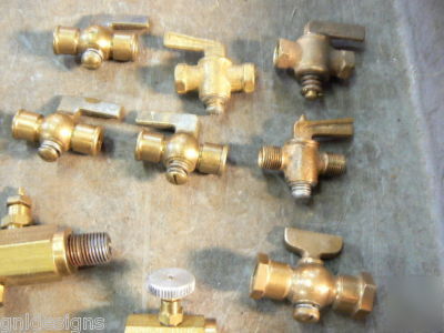 29 small brass air hydraulic & fluid valves â˜…clippard+ 