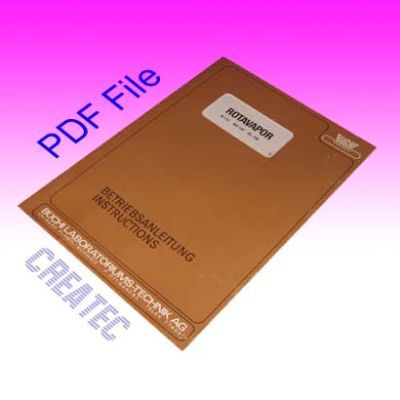 Buchi rotary evaporator r-110 re-120 el-130 (pdf file)