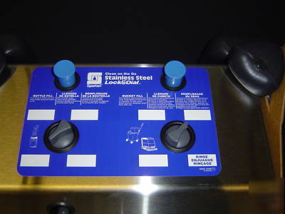  clean on the go stainless steel lock&dial dispenser