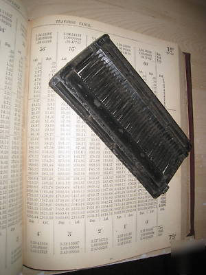 Crellin's complete traverse table wth lat & dep counter