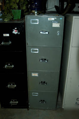 Fireproof fire-fyter file cabinet w/ 1 hr fire protect 