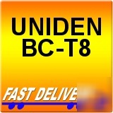 Uniden bc-T8 s.h.p bklit keypad w 250 chnls channel pre