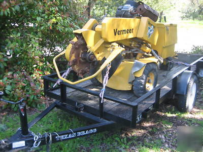  vermeer stump grinder w/trailer runs great 