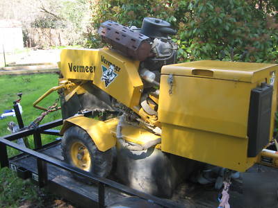 vermeer stump grinder w/trailer runs great 