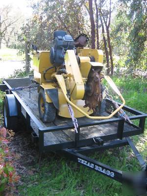  vermeer stump grinder w/trailer runs great 