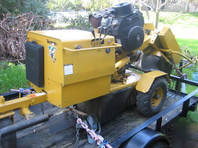  vermeer stump grinder w/trailer runs great 