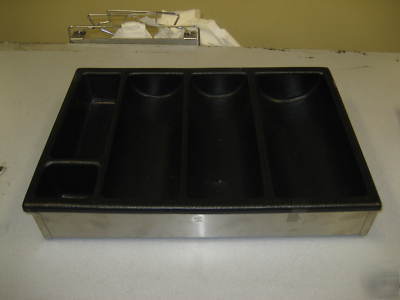 San jamar gourmet countertop organizer 4 bin 10649 cut