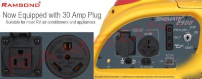 Ramsond sinemate 2500 w inverter portable generator rv