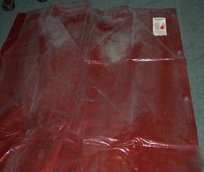 Wilson amber welding curtain 8' x 9' used