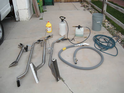 Carpet cleaning machine and ford E350 van