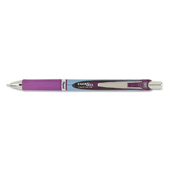 Gel pen,retractable/refillable,metal tip.7MM,violet, so