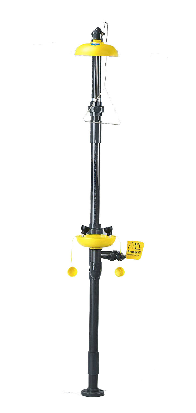 New bradley S19-310PVC shower drench station