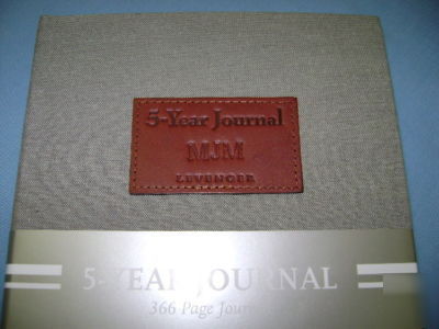 Levenger 5 year journal-*monogrammed 