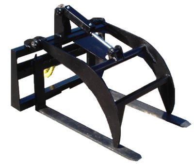 Pallet fork / log grapple skid steer attachment bobcat