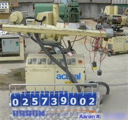 Used- used: actual (.8'') pedestal mounted single screw