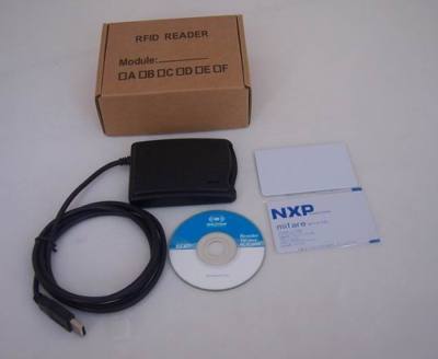 1 hf rfid reader/writer 14443 a usb,1 module uart,3 tag