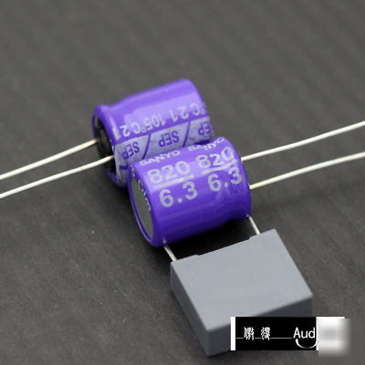 New 50PCS 820UF 6.3V sanyo sep oscon capacitors 