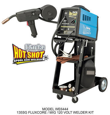 New clarke 135SG mig/fluxcore spool gun welder kit