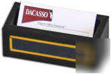 Blue 24KT. gold tooled leather card holder A5007