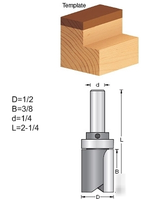 Amana flush trim/pattern plunge router bits 1/2DIAMETER