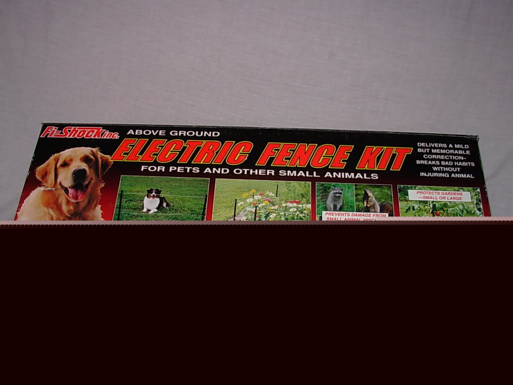 Fi-shock electric fence kit for pets rodents
