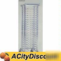 New pvi aluminum mobile 48 pan pizza double rack nsf