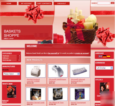 Gift basket website perfect work at home business $$$$$