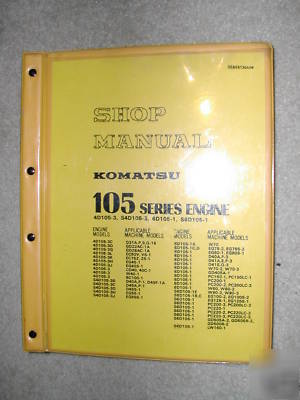 Komatsu 105 series 4D105 6D105 engine service manual