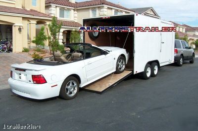 Motorcycle atv utv car hauler cargo enclosed trailer