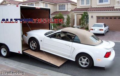 Motorcycle atv utv car hauler cargo enclosed trailer