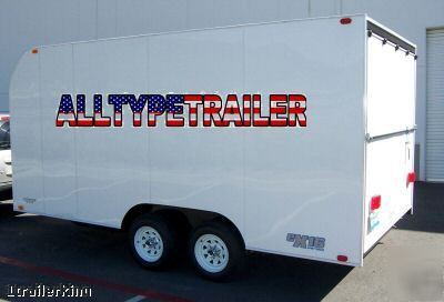 Motorcycle atv utv car hauler cargo enclosed trailer