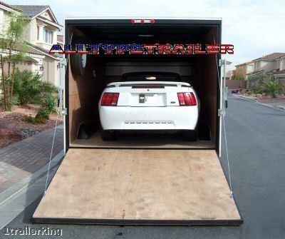 Motorcycle atv utv car hauler cargo enclosed trailer
