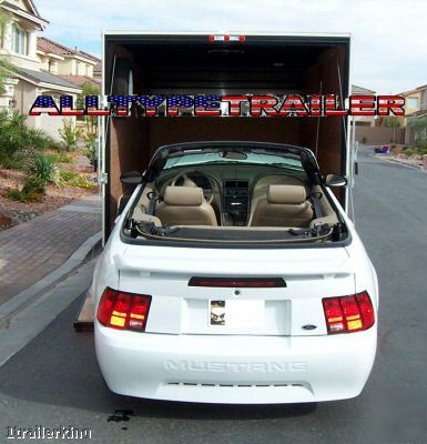 Motorcycle atv utv car hauler cargo enclosed trailer