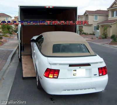 Motorcycle atv utv car hauler cargo enclosed trailer