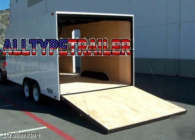 Motorcycle atv utv car hauler cargo enclosed trailer