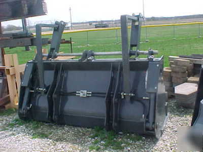 New holland backhoe loader clam bucket
