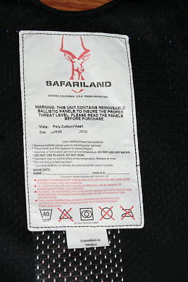 Safariland bullet proof vest ii a