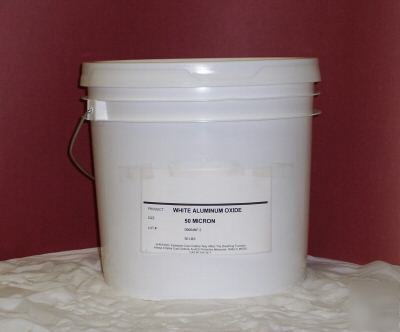 Dental lab 260 micron white aluminum oxide 50 lb pail