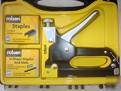 New brand rolson heavy duty 3 in 1 staple gun R26
