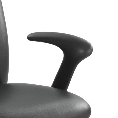Safco uber mid-back mobile office chair with arms black