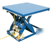 Scissor lift table, 1.5 tons, 30