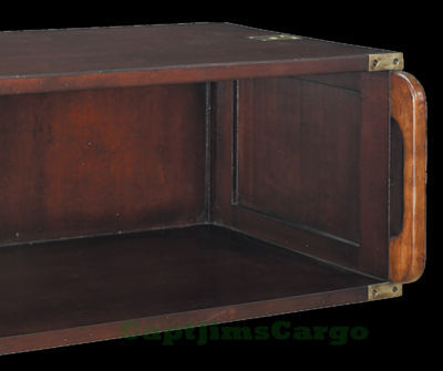 Victorian campaign office furniture bookshelves open sm