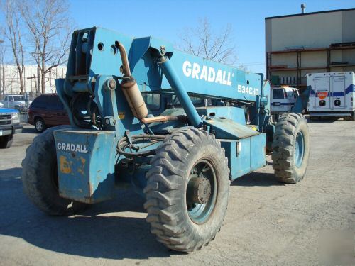 Gradall 534 c-10 forklift 40' 10K outriggers, cab 