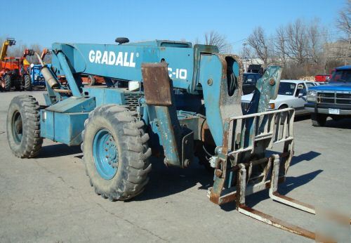 Gradall 534 c-10 forklift 40' 10K outriggers, cab 